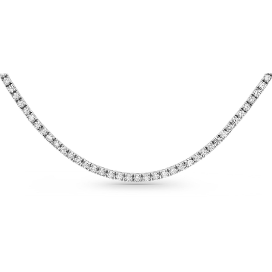 Round Diamond Necklace — view 2