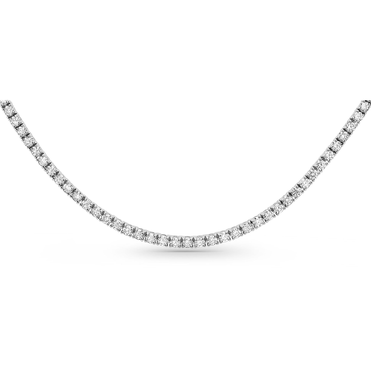 Round Diamond Necklace — view 2
