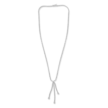 Oval Diamond Necklace — view 1