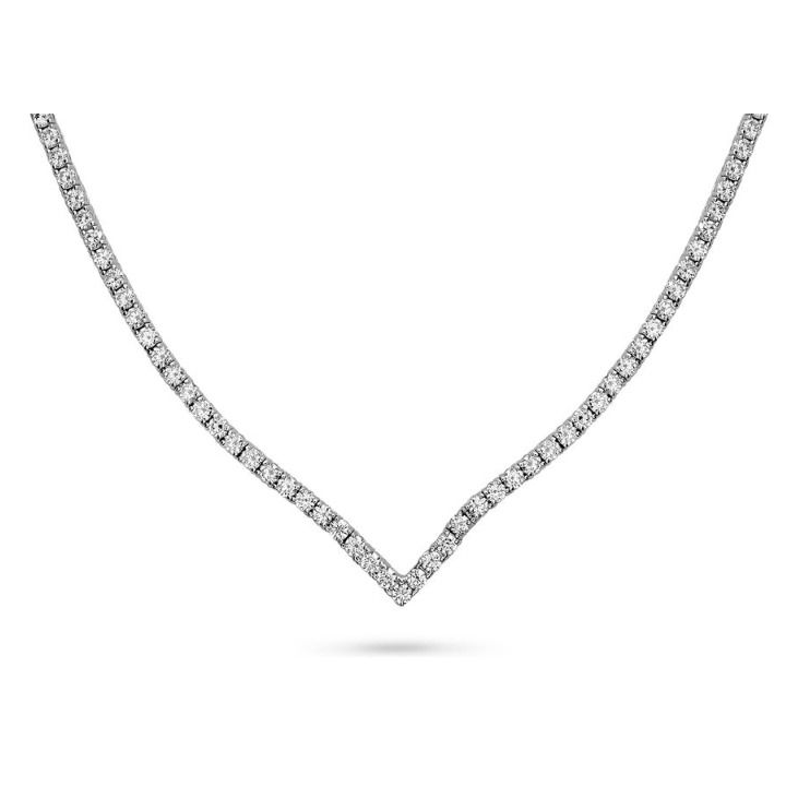 Round Diamond Necklace — view 2