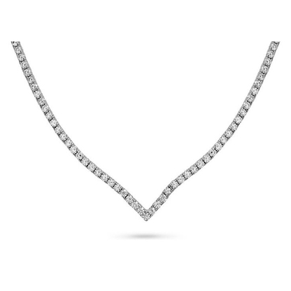 Round Diamond Necklace — view 2