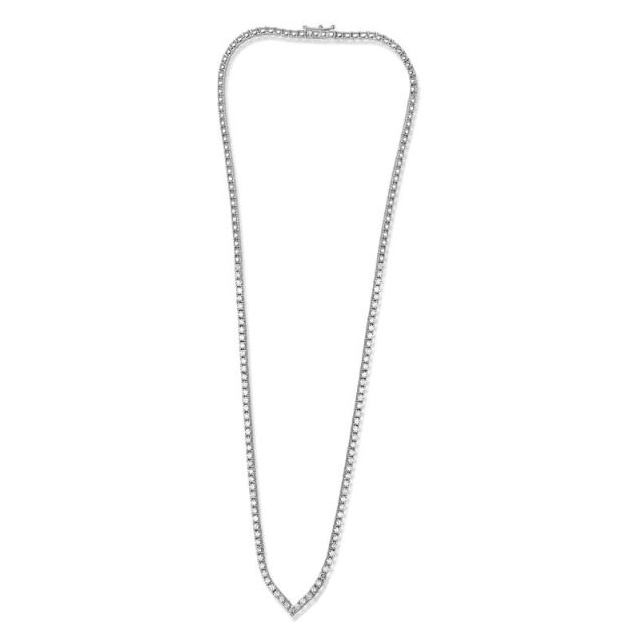 Round Diamond Necklace — view 1
