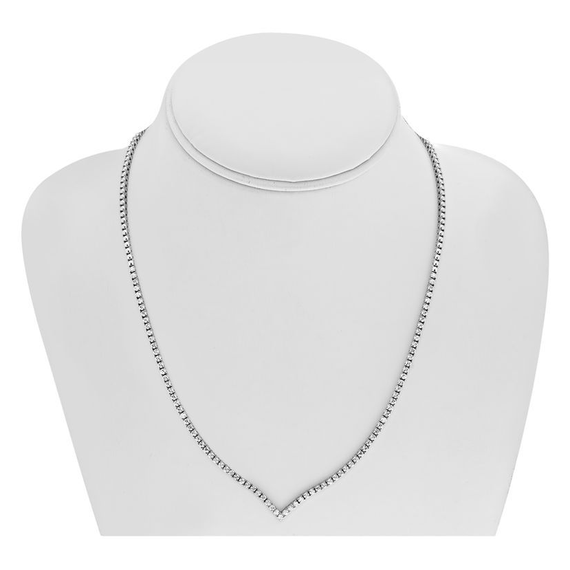 Round Diamond Necklace — view 2