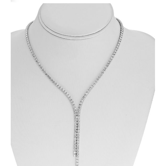 Intertwining Diamond Necklace — view 3
