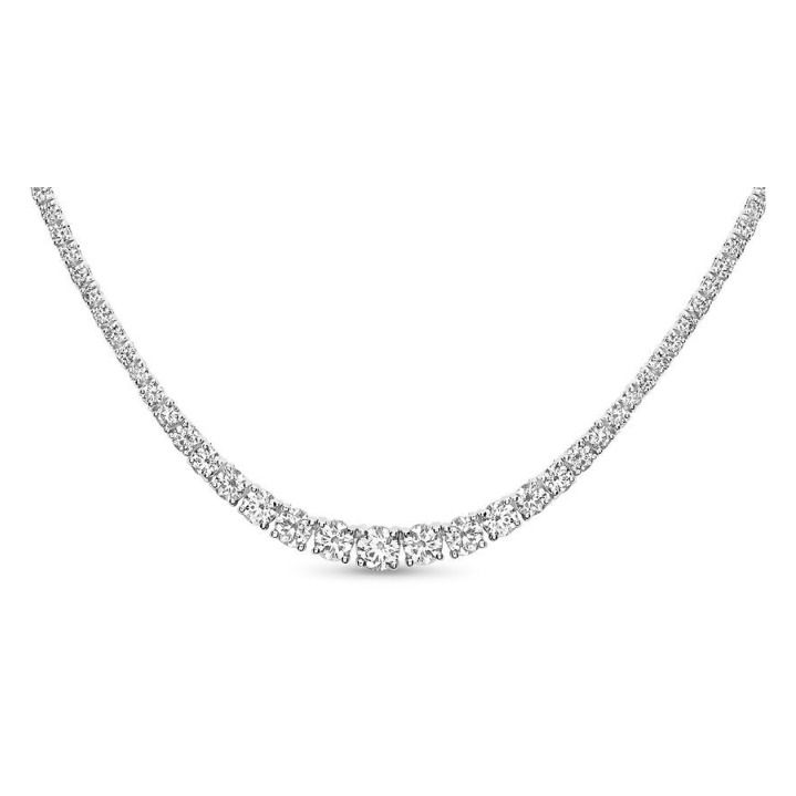 Round Diamond Necklace — view 2