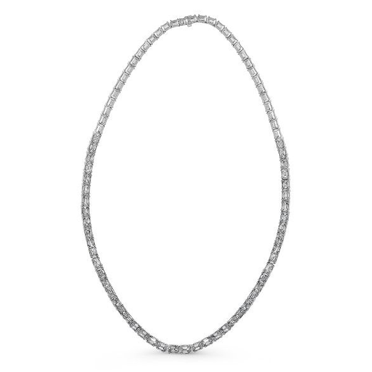 17 carat Emerald Cut Diamond Necklace — view 1