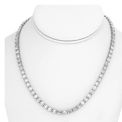 17 carat Emerald Cut Diamond Necklace — view 3