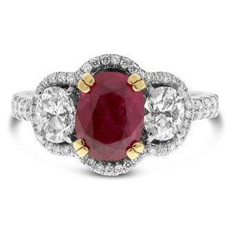 Oval Ruby Ring — view 1