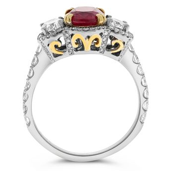 Oval Ruby Ring — view 2