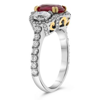 Oval Ruby Ring — view 3