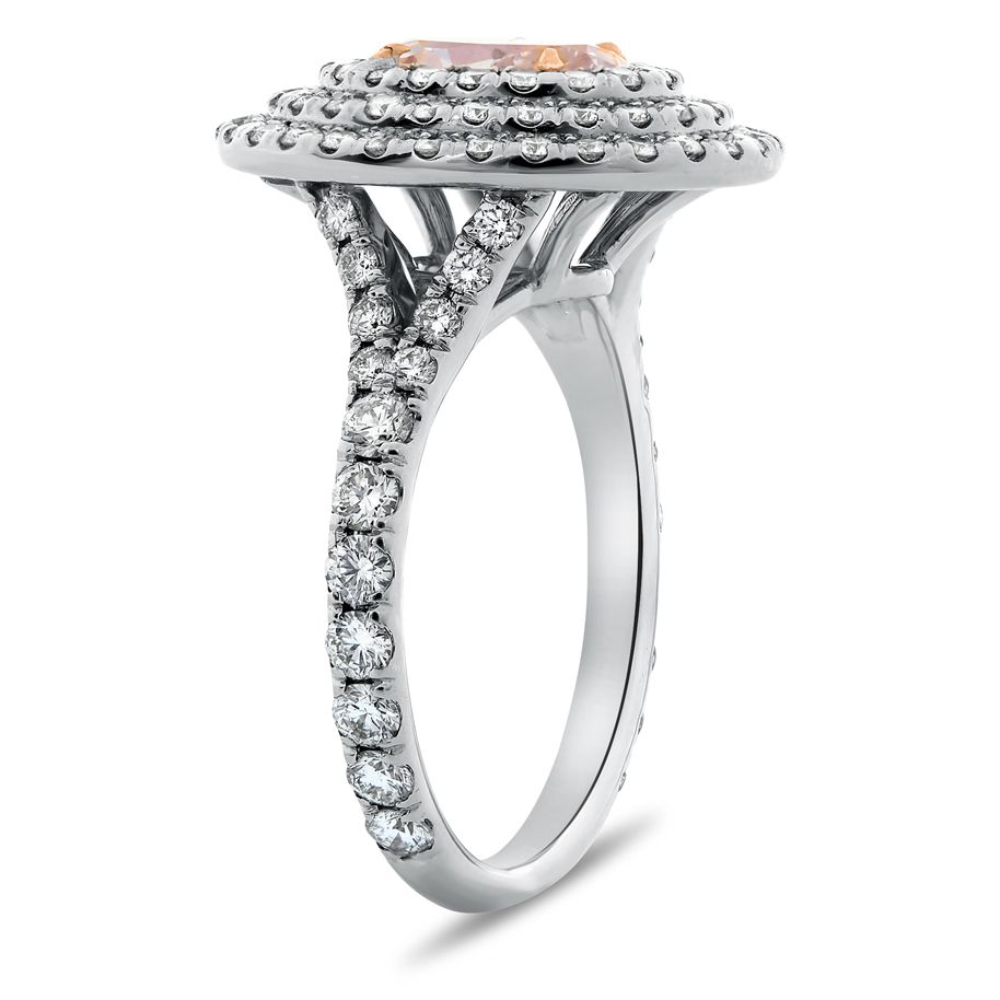 1.02 ct Fancy Light Pinkish Purple Diamond Ring — view 4