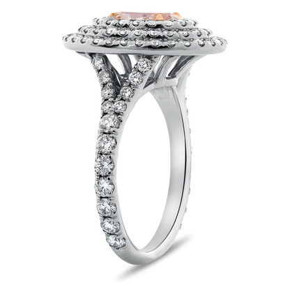 1.02 ct Fancy Light Pinkish Purple Diamond Ring — view 4
