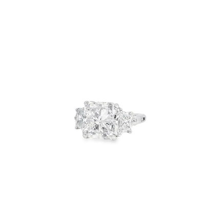 14k White Gold GIA Certified 5.03ct Diamond Engagement Ring