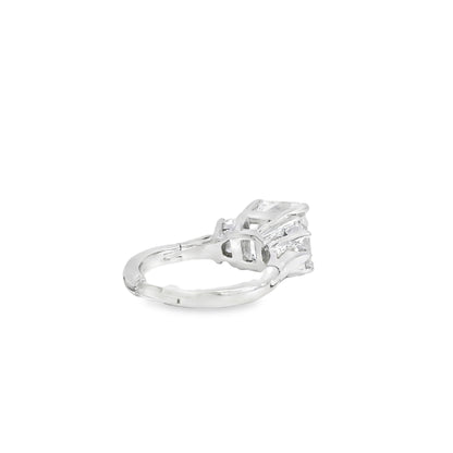14k White Gold GIA Certified 5.03ct Diamond Engagement Ring