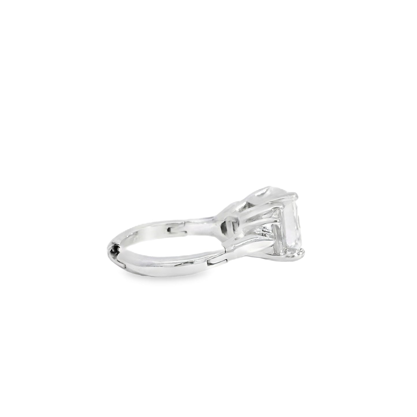 14k White Gold GIA Certified 5.03ct Diamond Engagement Ring