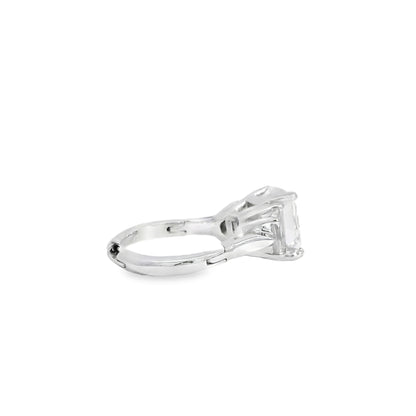 14k White Gold GIA Certified 5.03ct Diamond Engagement Ring