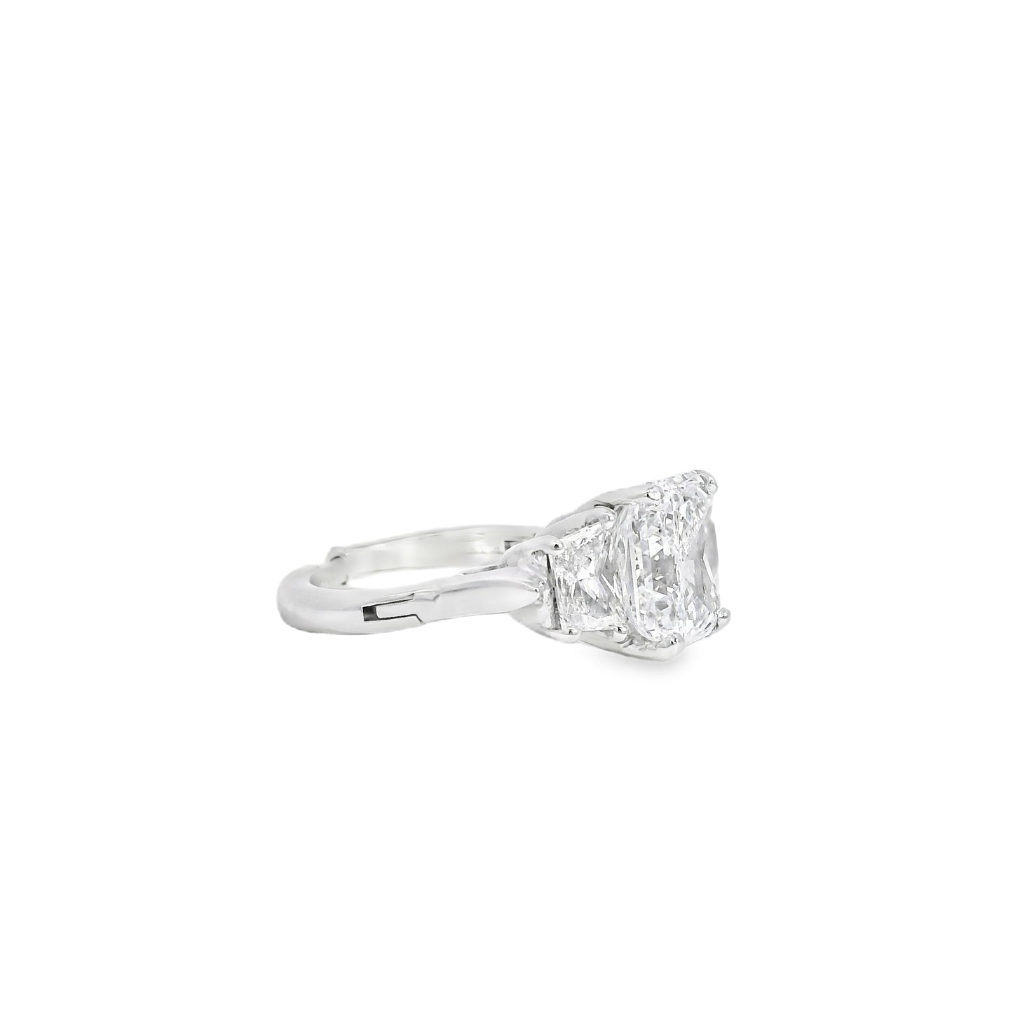 14k White Gold GIA Certified 5.03ct Diamond Engagement Ring