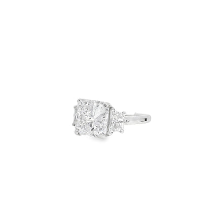 14k White Gold GIA Certified 5.03ct Diamond Engagement Ring