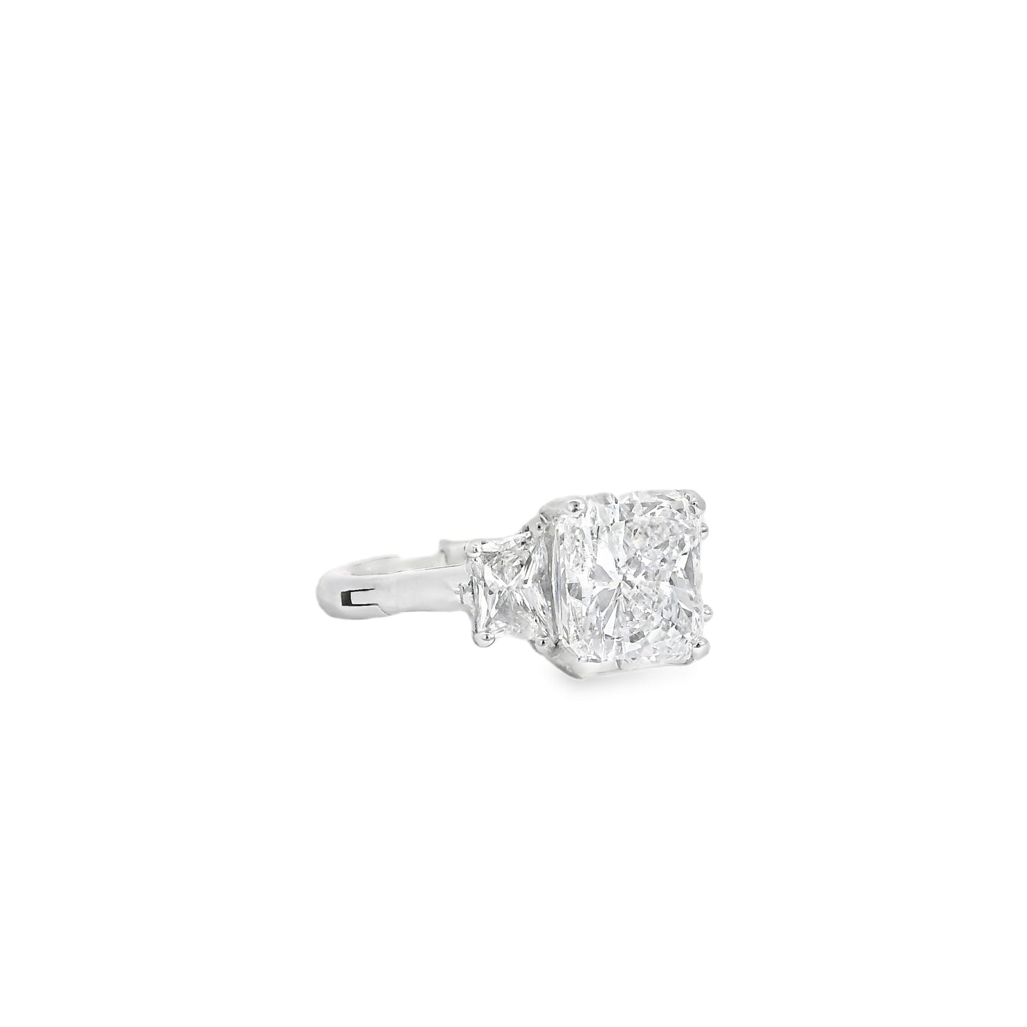 14k White Gold GIA Certified 5.03ct Diamond Engagement Ring