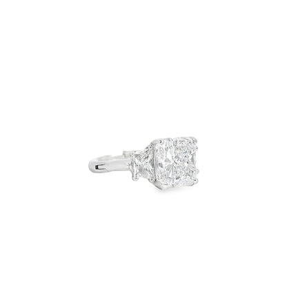 14k White Gold GIA Certified 5.03ct Diamond Engagement Ring