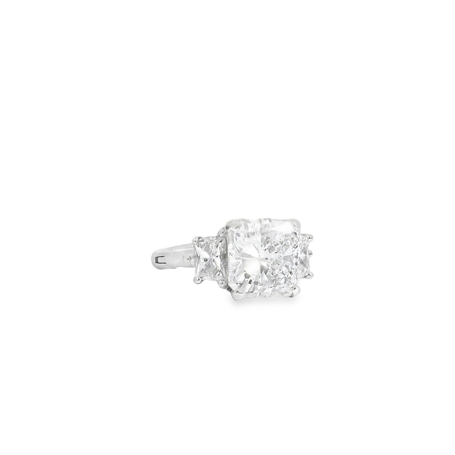 14k White Gold GIA Certified 5.03ct Diamond Engagement Ring