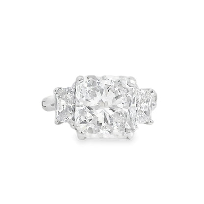 14k White Gold GIA Certified 5.03ct Diamond Engagement Ring