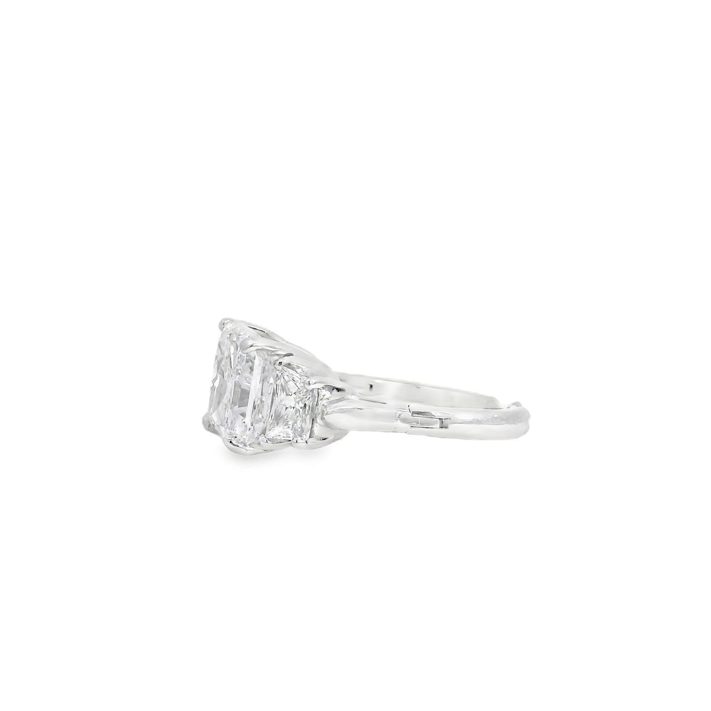 14k White Gold GIA Certified 5.03ct Diamond Engagement Ring