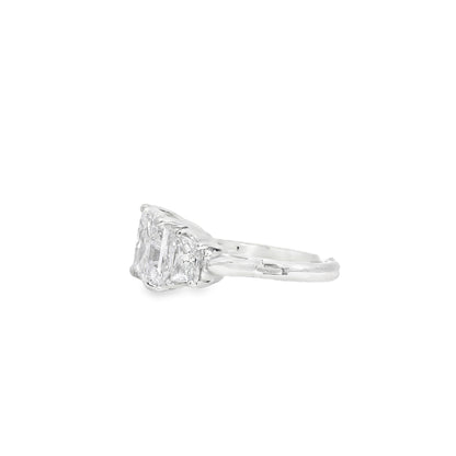 14k White Gold GIA Certified 5.03ct Diamond Engagement Ring