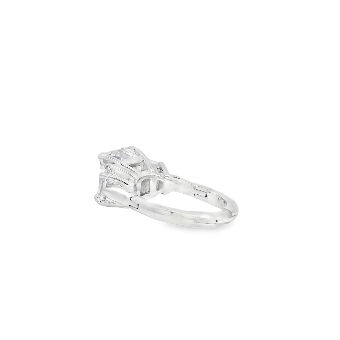 14k White Gold GIA Certified 5.03ct Diamond Engagement Ring