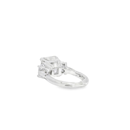 14k White Gold GIA Certified 5.03ct Diamond Engagement Ring