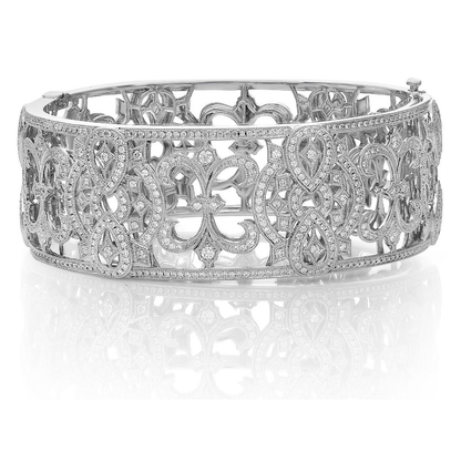 2.71ct Art Deco Diamond Bangle — view 1