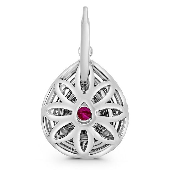 Pear Shape Ruby Earring — view 3