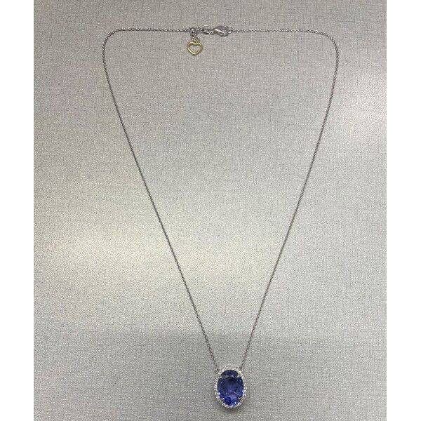 Oval Tanzanite Necklace — view 1