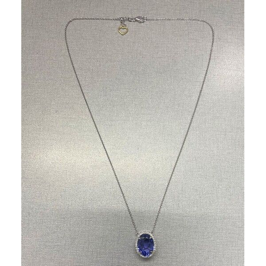 Oval Tanzanite Necklace — view 1
