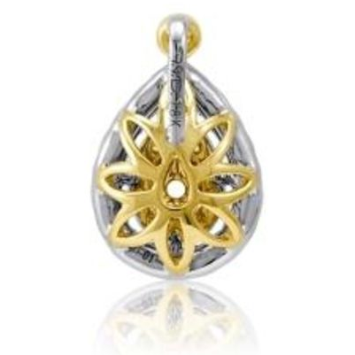 Pear Shape Fancy Yellow Diamond Pendant — view 2