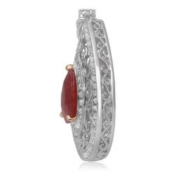 Pear Shape Ruby Pendant — view 1