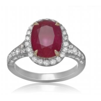 Oval Ruby Ring — view 2