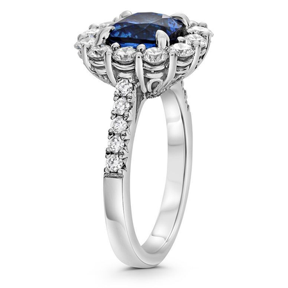 Cushion Sapphire Ring — view 3