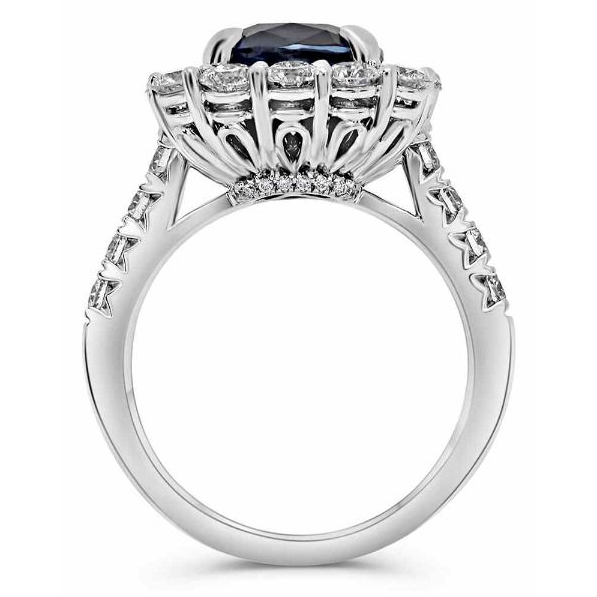 Cushion Sapphire Ring — view 1