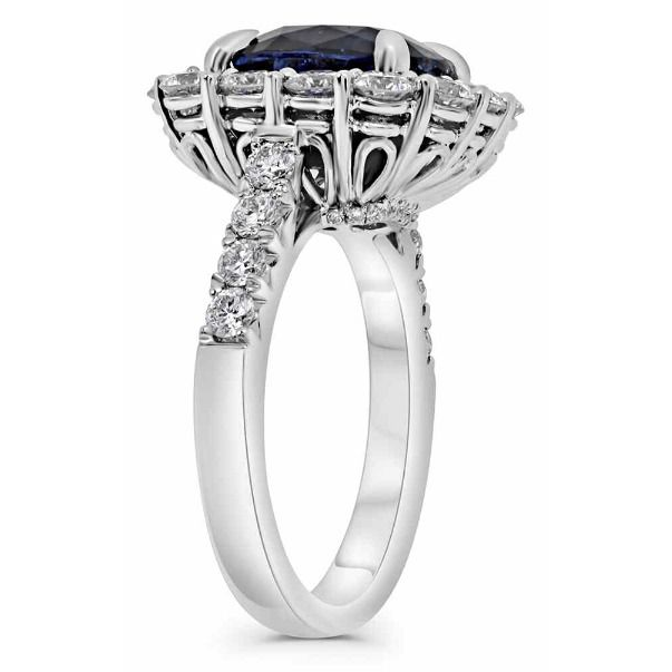 Cushion Sapphire Ring — view 2