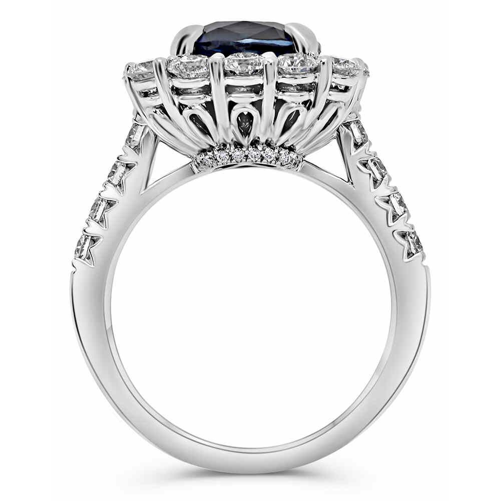 Cushion Sapphire Ring — view 3