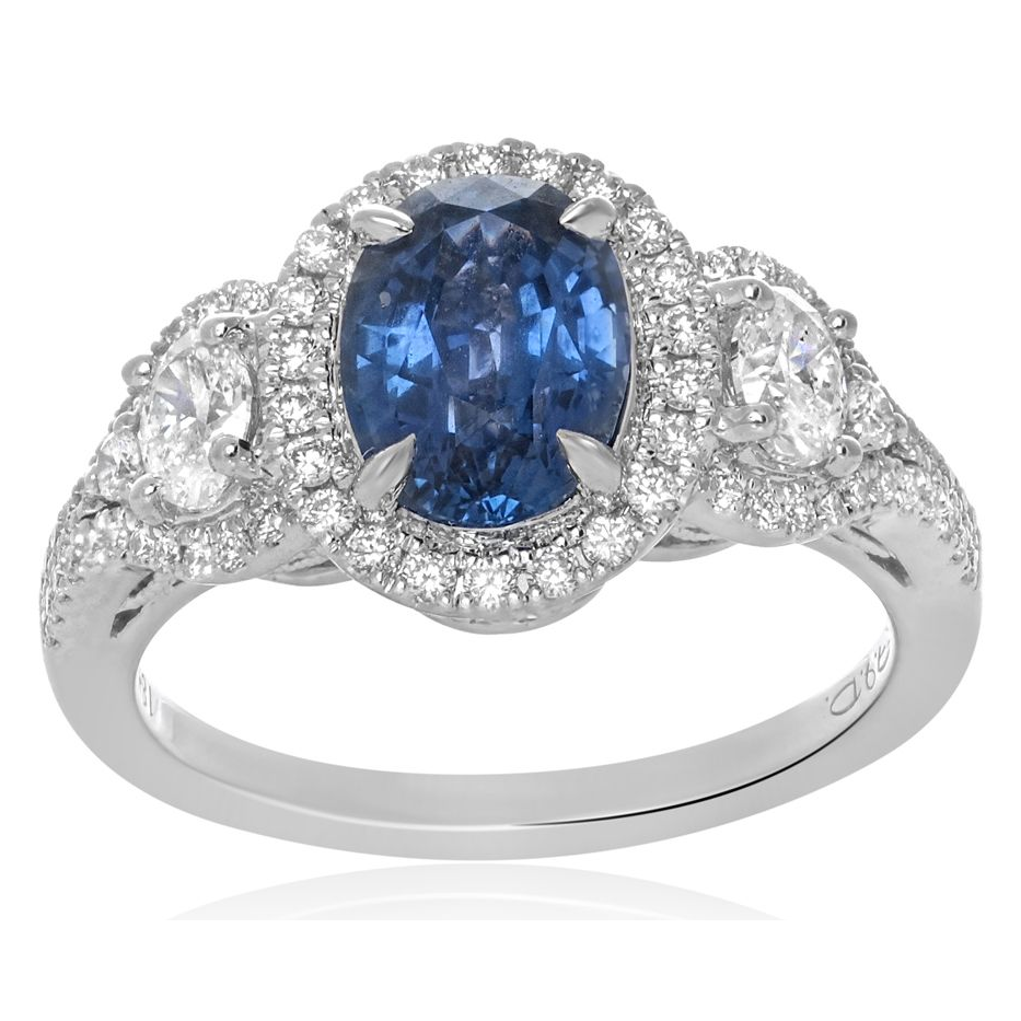 Oval Sapphire Ring — view 1
