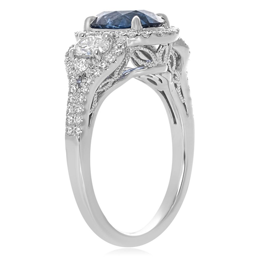 Oval Sapphire Ring — view 2