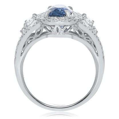 Oval Sapphire Ring — view 3