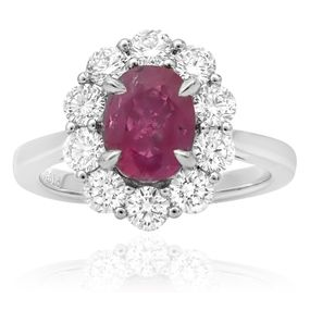 Oval Ruby Ring — view 1