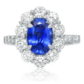 Oval Sapphire Ring — view 1
