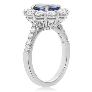 Oval Sapphire Ring — view 3