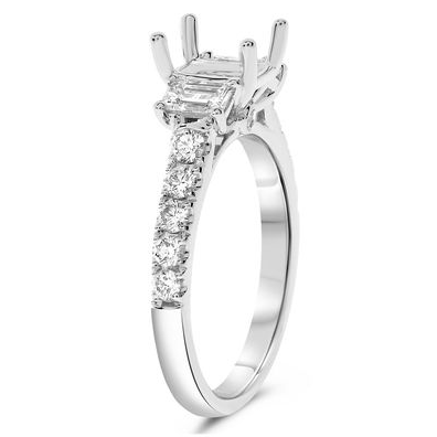 Emerald Cut Diamond Ring — view 3