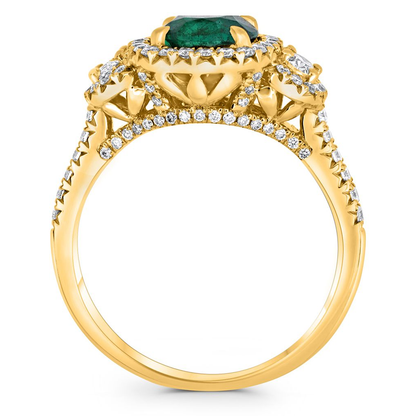 Oval Emerald Ring — view 2