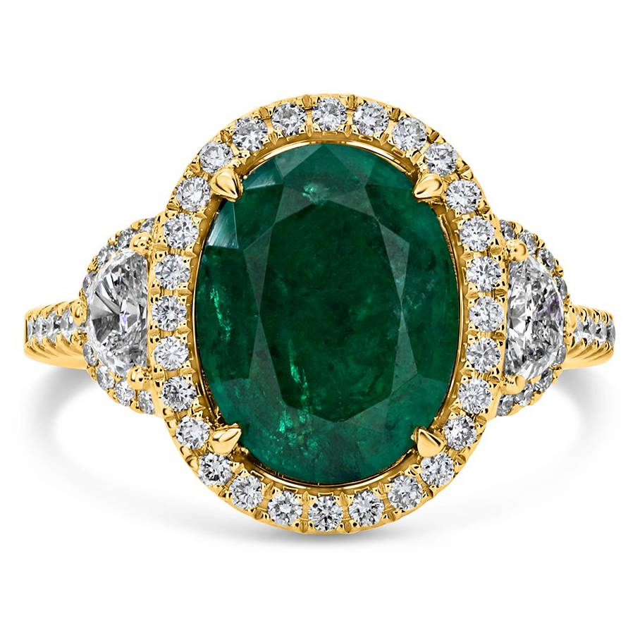 Oval Emerald Ring — view 1